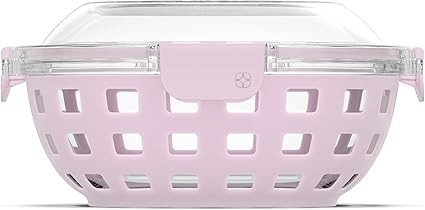 Ello Duraglass Meal Prep Container- Glass Food Storage Container with Silicone Sleeve and Airtigh... | Amazon (US)