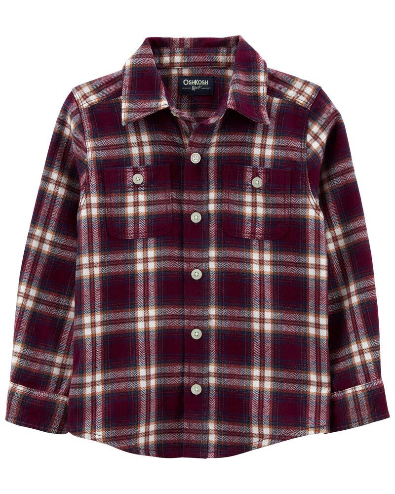Button-Front Plaid Flannel Shirt | Carter's