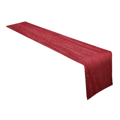 Unique Bargains Polyester Modern Table Runner for Wedding Birthday Party Table Decoration 118.11"x35.43" Red | Target