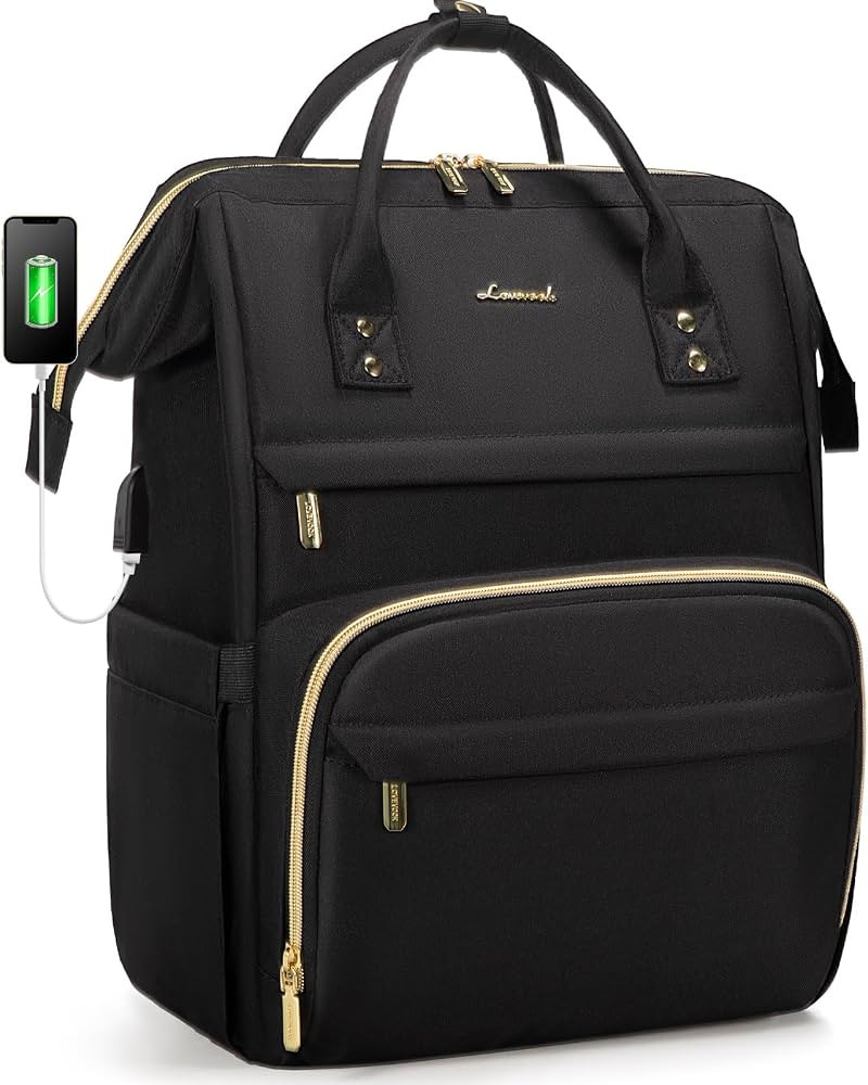 LOVEVOOK Laptop Backpack Women Teacher Backpack Nurse Bags, 15.6 Inch Womens Work Backpack Purse ... | Amazon (US)