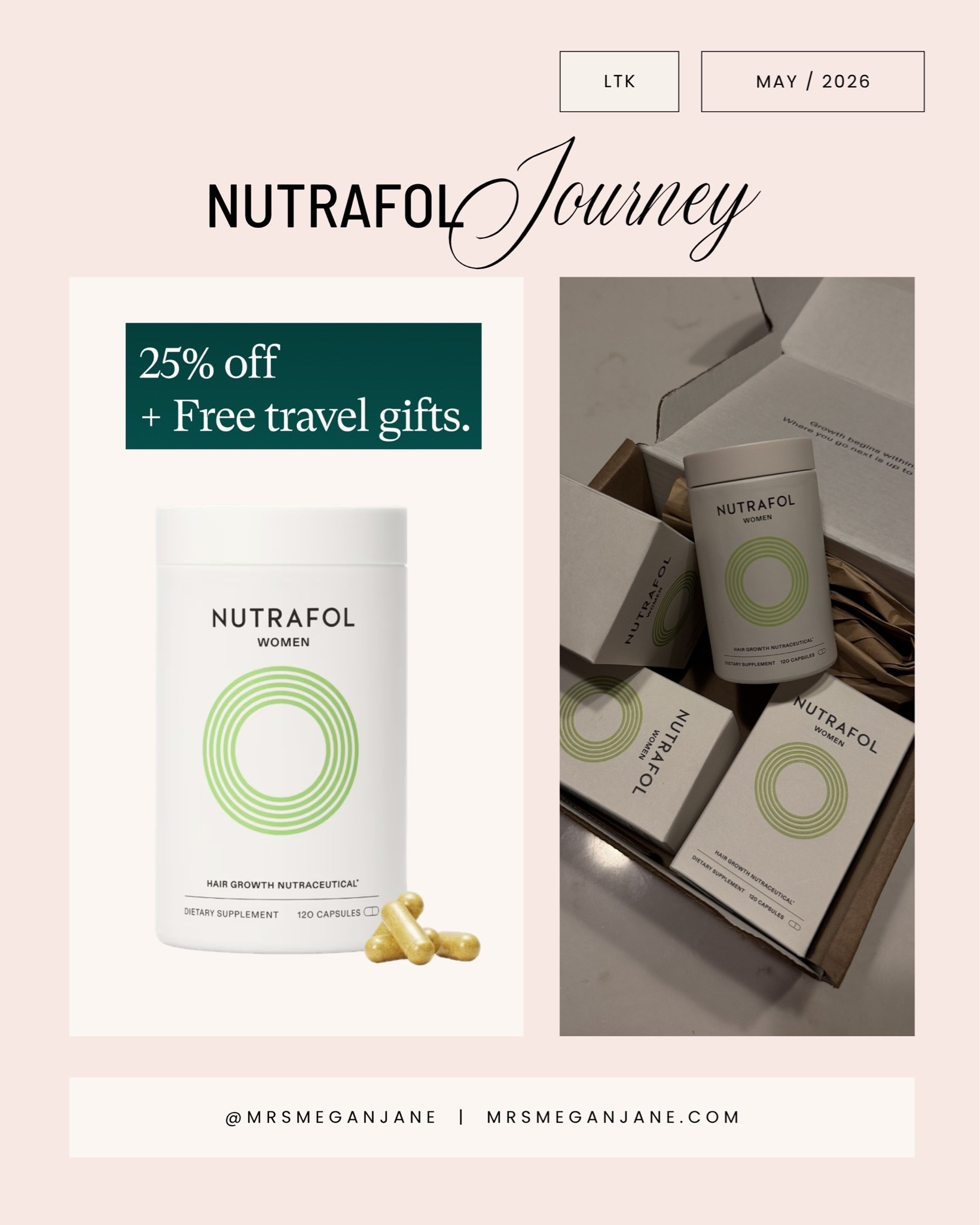 Starting my @Nutrafol journey two years postpartum! So excited to finally start this after seeing everyone have so much success with it. On sale now through 5/31 👏

#LTKmomlife #LTKselfcare #LTKSaleAlert