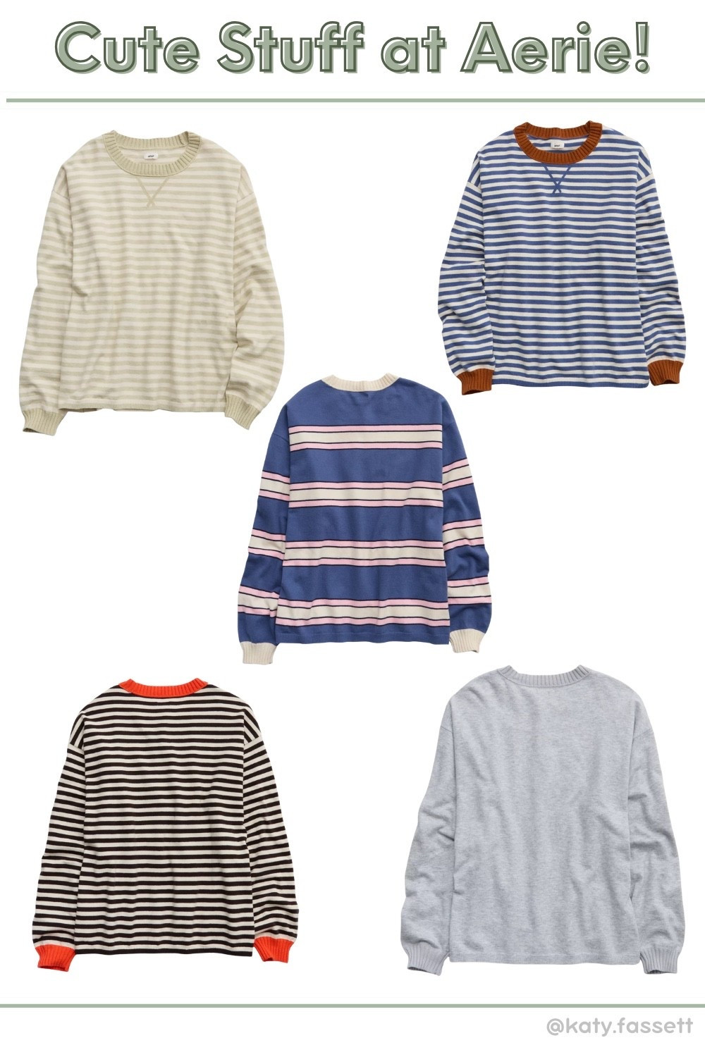 So many cute colors in this spring sweater! 