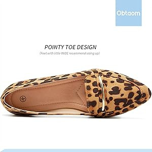 Obtaom Women's Pointy Toe Loafer Flat Comfortable Faux Suede Work Shoes,Cute Penny Loafer Slip On... | Amazon (US)