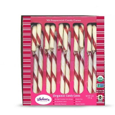 Wholesome Organic Christmas Candy Canes - 10ct/5oz | Target