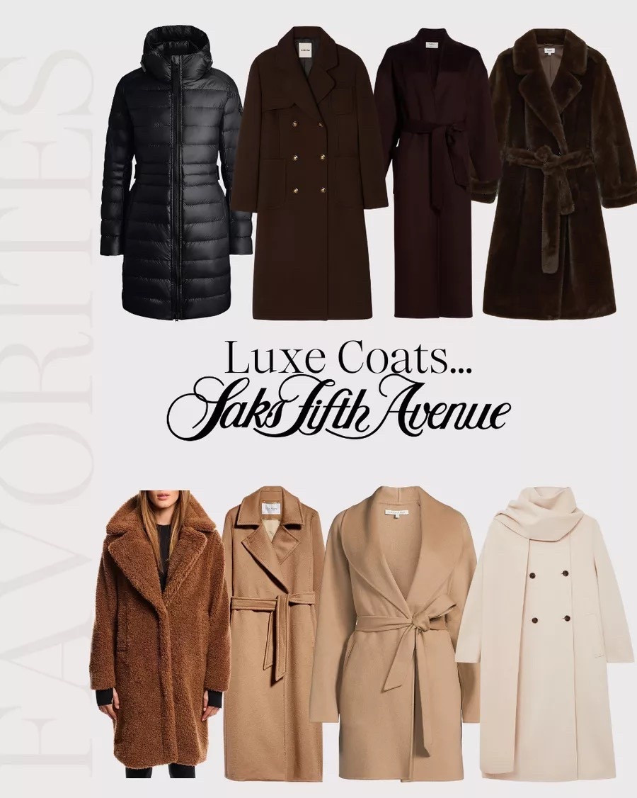 Luxe coats from Saks that make every winter outfit feel instantly elevated ❄️✨ So many timeless silhouettes and rich textures!

#LTKootd #LTKHoliday #LTKSaleAlert