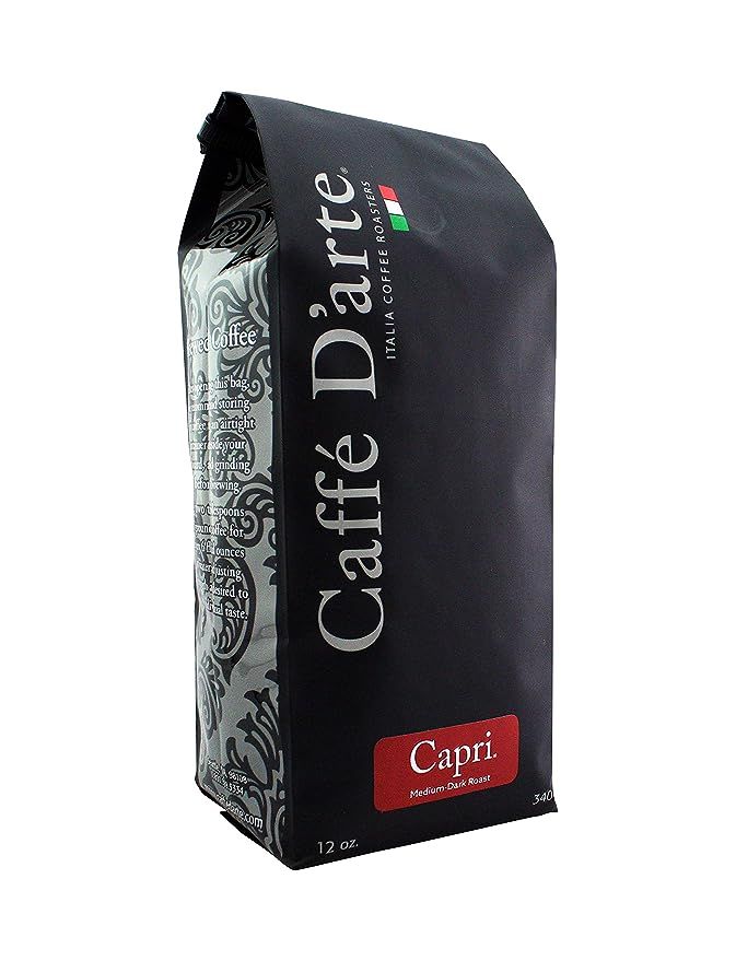 Caffé D'arte - Premium Capri Espresso Blend Coffee, Medium-Dark Roast, Whole Bean, Authentic Ita... | Amazon (US)