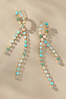 Crystal Loop Drop Earrings | Anthropologie (US)