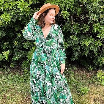 Lanzom Womens Classic Wide Brim Floppy Panama Hat Belt Buckle Wool Fedora Hat | Amazon (US)