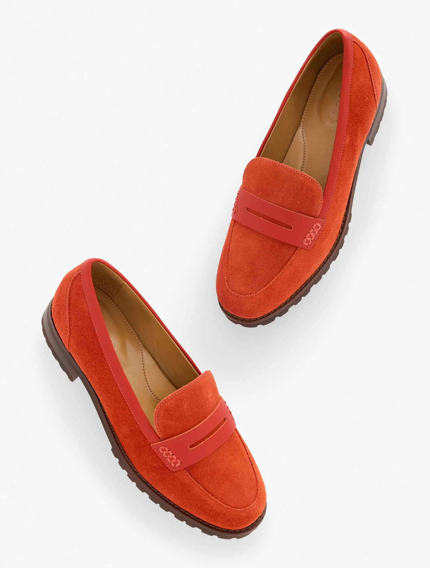 Cassidy Suede Penny Loafers | Talbots
