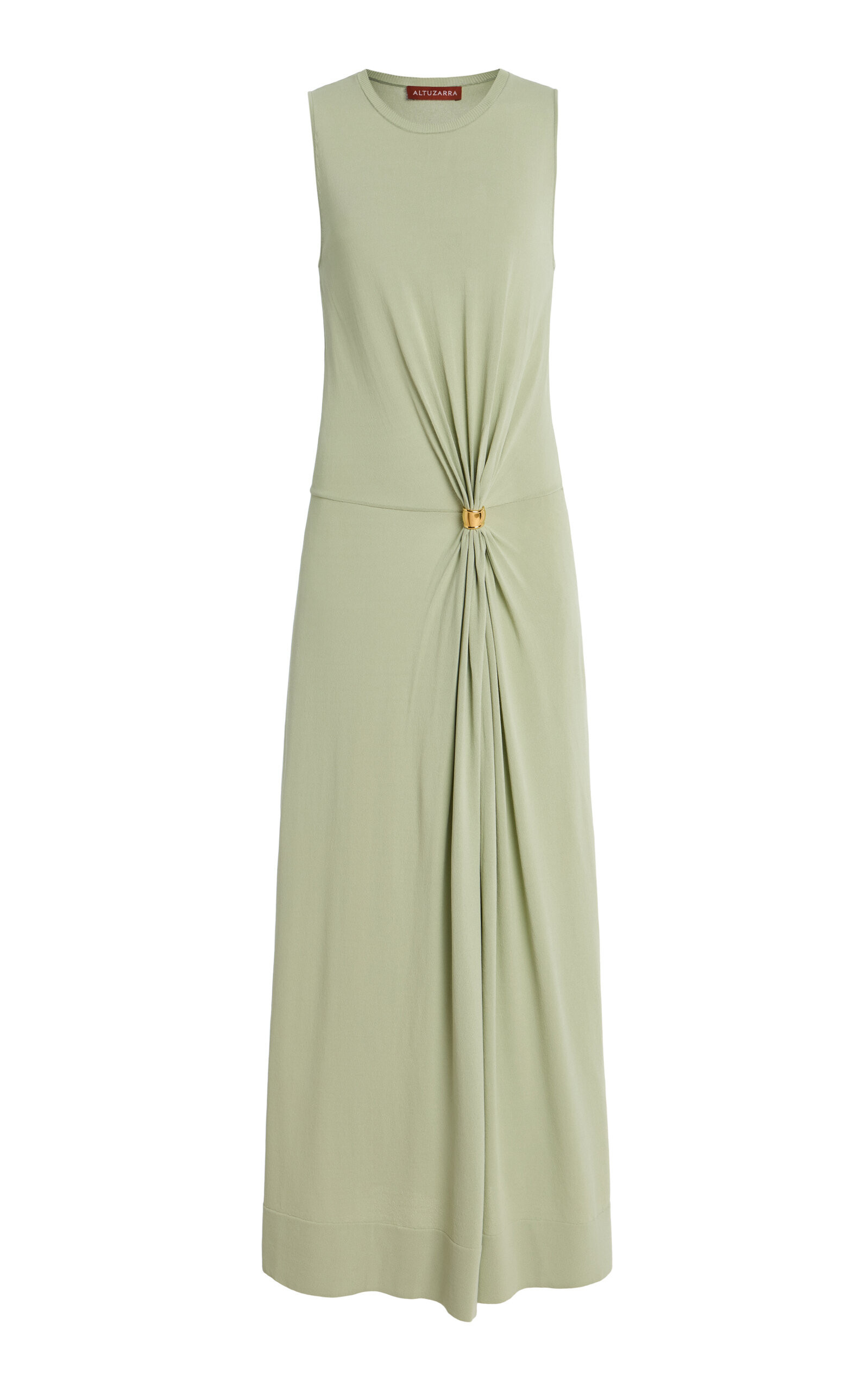 Altuzarra - Saralien Gathered Jersey Maxi Dress - Green - XS - Moda Operandi | Moda Operandi (Global)