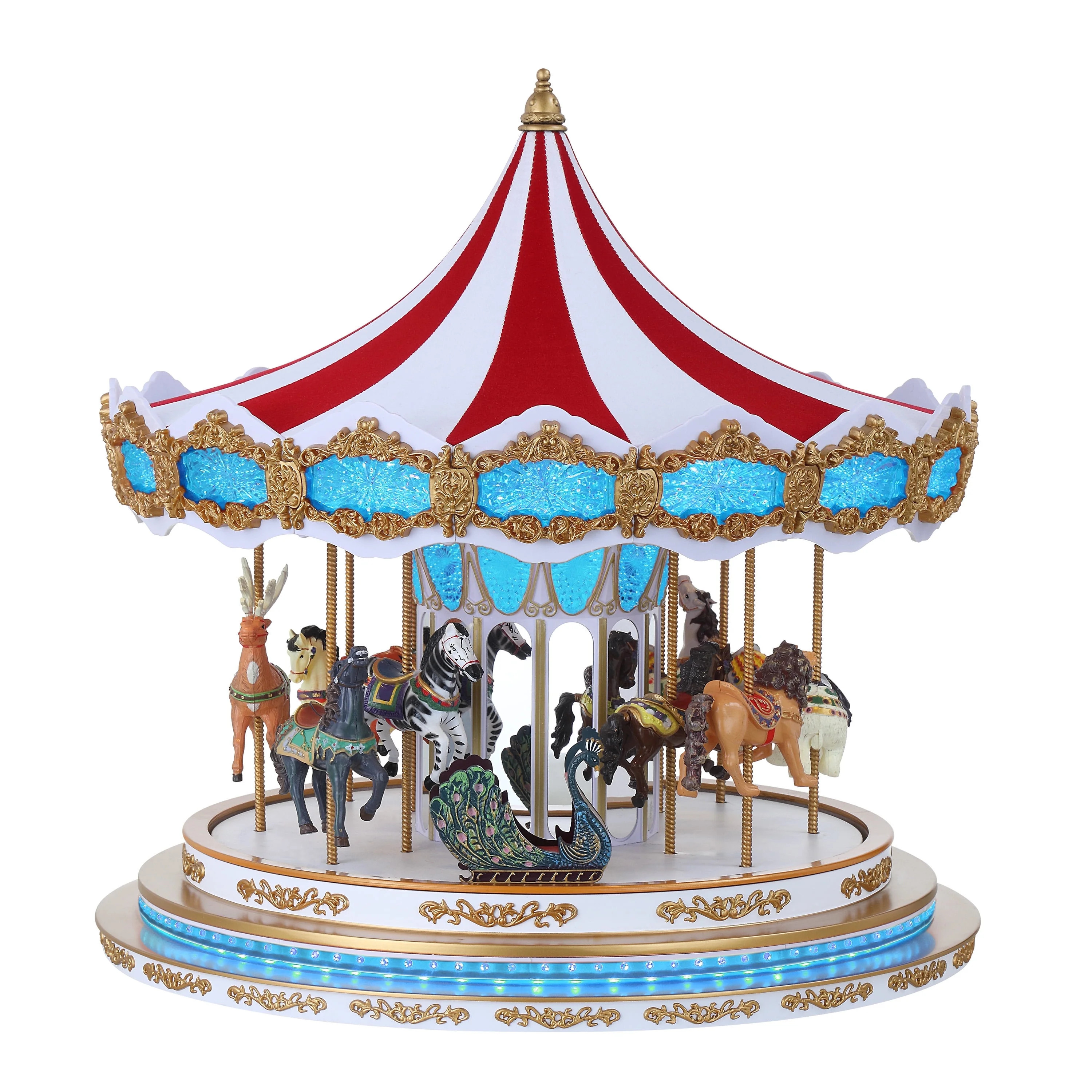Mr. Christmas 17 in. RGB Light Show Carousel | Walmart (US)