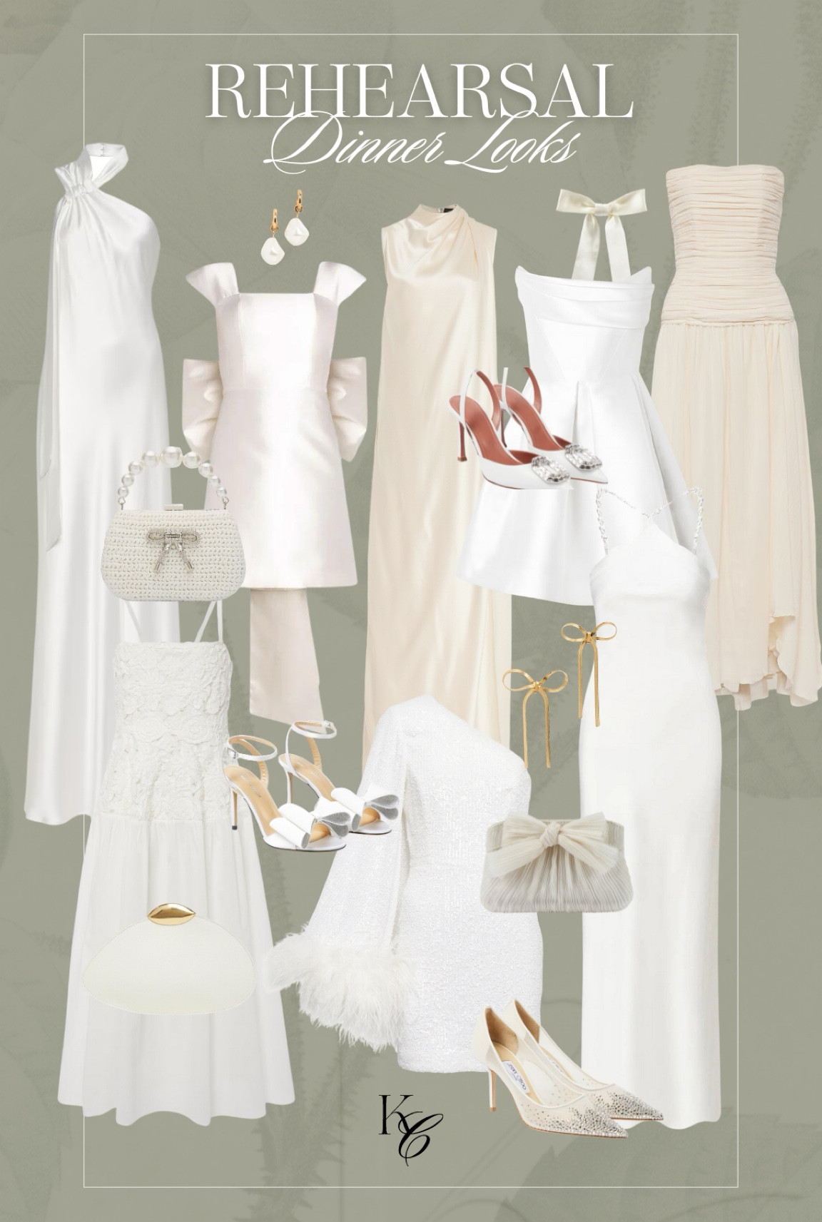 Rehearsal dinner options for the bride to be! You can never go wrong with a classic white style with some unique accessories 

#LTKStyleTip #LTKWedding #LTKParties