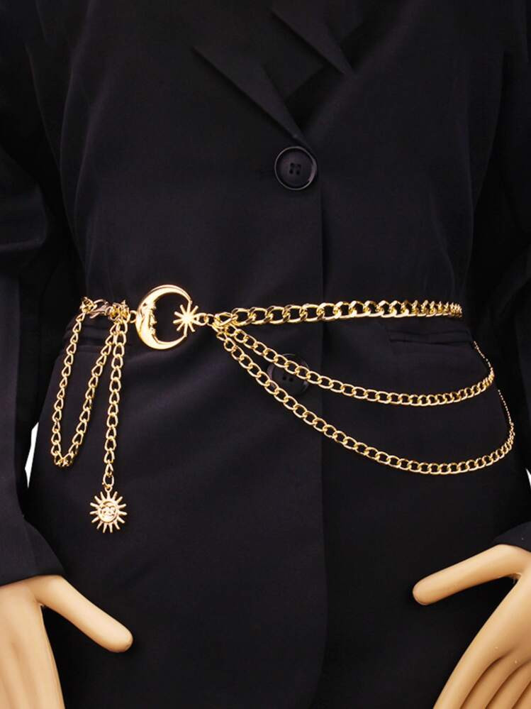 Moon gold waist chain | SHEIN