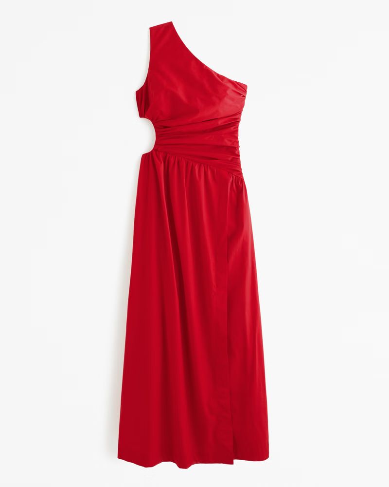 Women's One-Shoulder Cutout Maxi Dress | Women's | Abercrombie.com | Abercrombie & Fitch (US)