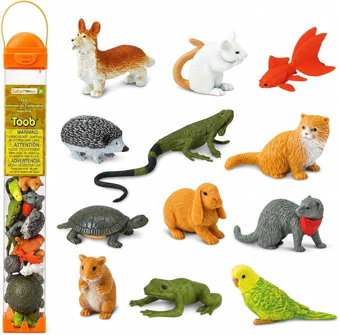 Safari Ltd. Pets TOOB - 12 Figurines of Household Pets - Educational Toy Figures for Boys, Girls ... | Amazon (US)