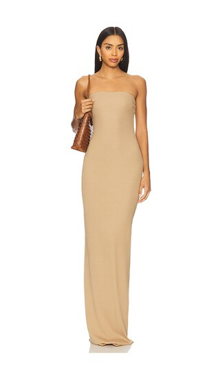 Tube Maxi Dress in Taupe | Revolve Clothing (Global)