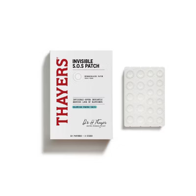 Thayers Natural Remedies Invisible S.O.S Hydrocolloid Ultra-Thin Acne Pimple Patch - 22ct | Target