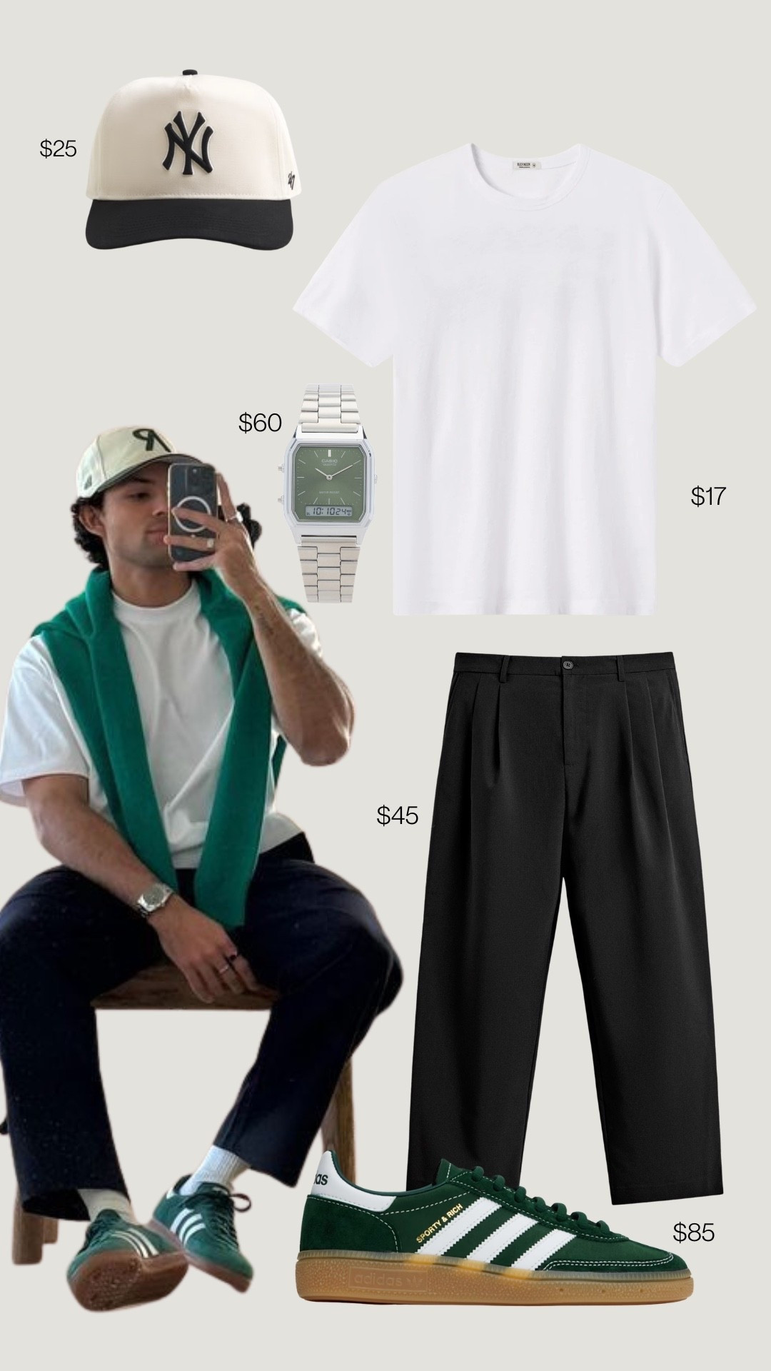 You don’t need a crazy outfit to stand out—this is proof. Clean white tee, tailored trousers, and sneakers = the easiest go-to combo that always hits. Simple, versatile, and works every time.

All pieces linked here 👇

Hashtags:
#mensfashion #menswear #minimaloutfit #springoutfits #streetwearmen #cleanfit #everydaystyle #mensstyle #outfitideas #sneakerstyle #adidassamba #capsulewardrobe #mensessential #ltkstyle #ltkfashion #ltkmen

#LTKFestival #LTKMens #LTKgrwm