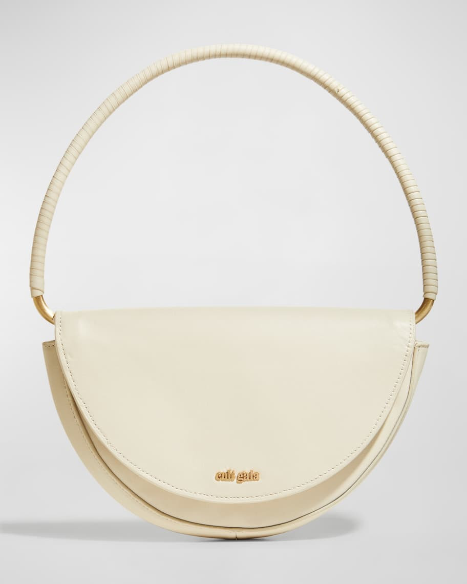 Cult Gaia Ryka Flap Leather Shoulder Bag | Neiman Marcus