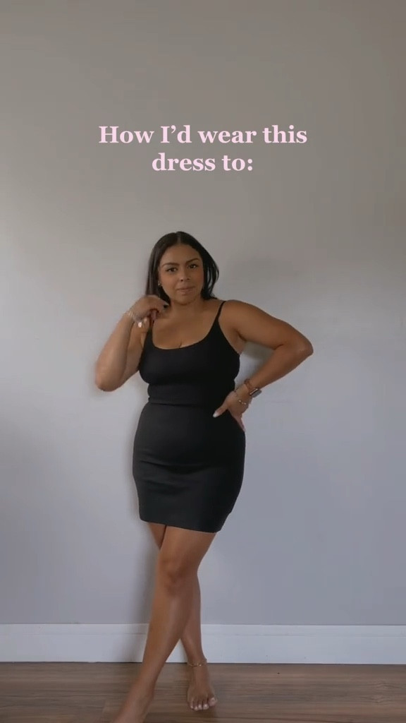 Little black dress style 

#LTKstyletip #LTKSeasonal #LTKunder50