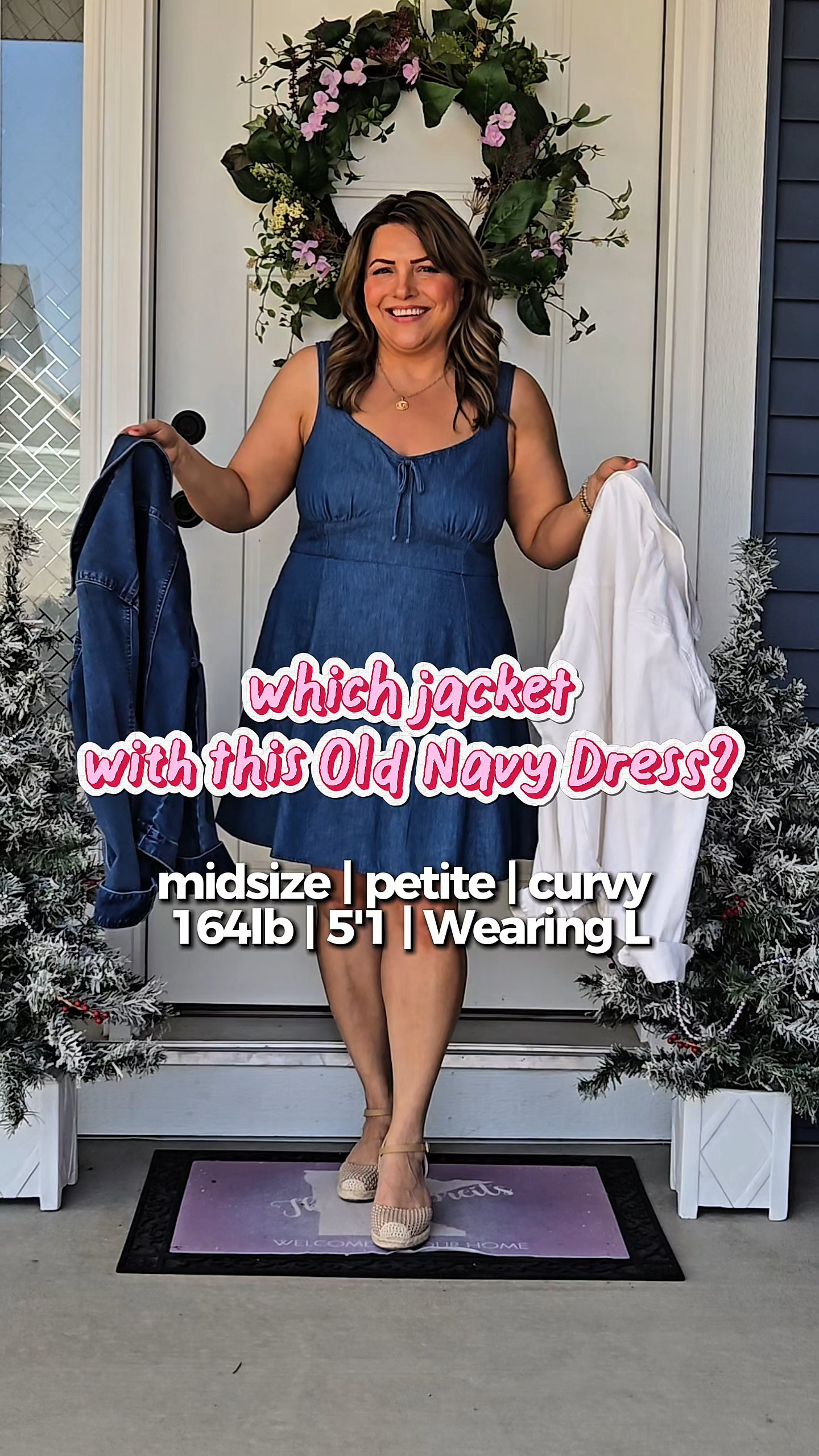 Which jacket with the dress? 

#LTKPlusSize #LTKPetite #LTKMidsize