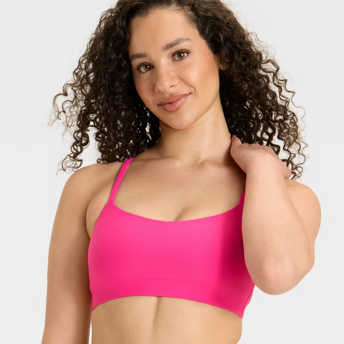 Women's Everyday Soft Light Support Strappy Sports Bra - All In Motion™ | Target