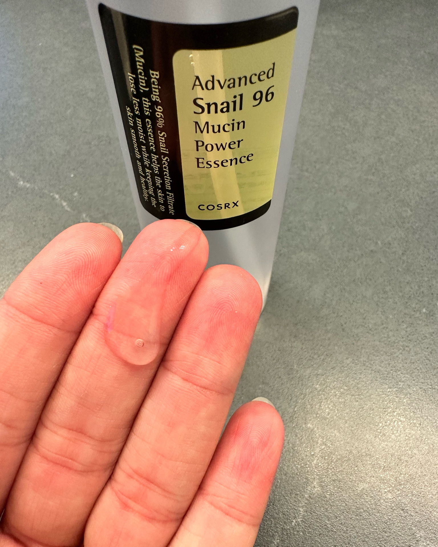 Loving the COSRX snail mucin! It is an odd texture to get used to but once it dries it makes my face feel so smooth and hydrated. I also feel like it helps blemishes heal faster! 
#skincare #cosrx

#LTKbeauty