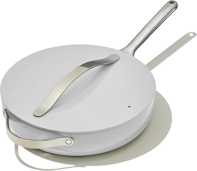 Caraway Nonstick Ceramic Sauté Pan with Lid (4.5 qt, 11.8") - Non Toxic, PTFE & PFOA Free - Oven... | Amazon (US)