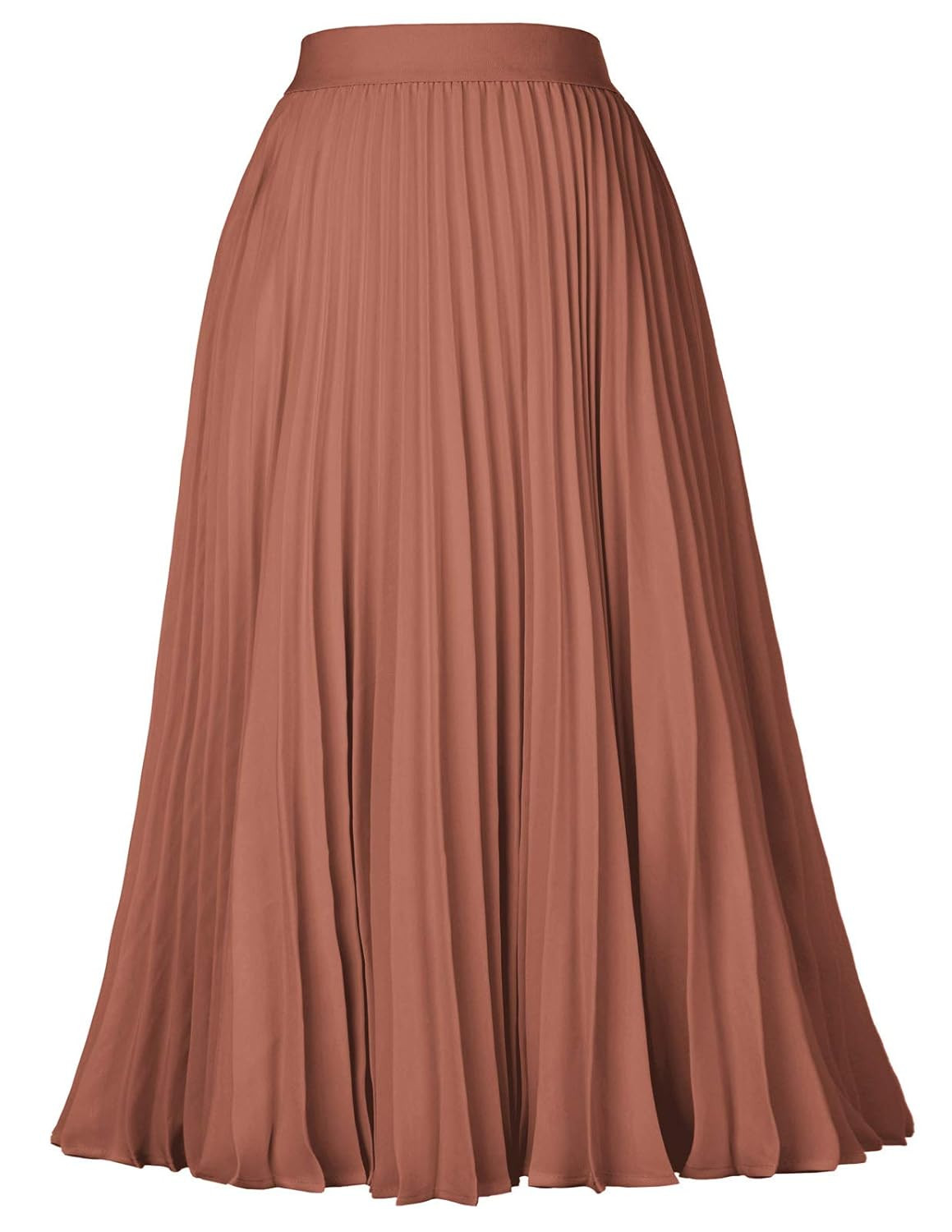 Kate Kasin Women's High Waist Pleated A-Line Swing Skirt KK659 | Amazon (US)