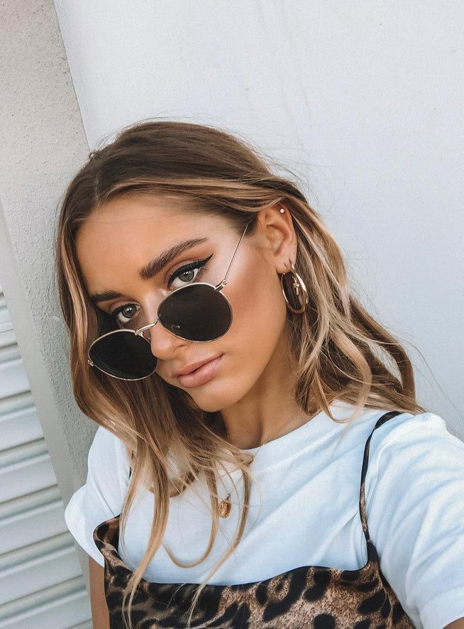 With The Band Sunglasses Gold | Princess Polly US