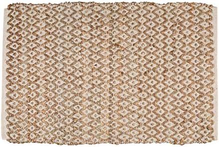 Jute Cotton Rug 2x3 Feet (24x36 inches) - Hand Woven by Skilled Artisans, for Any Room of Your Ho... | Amazon (US)
