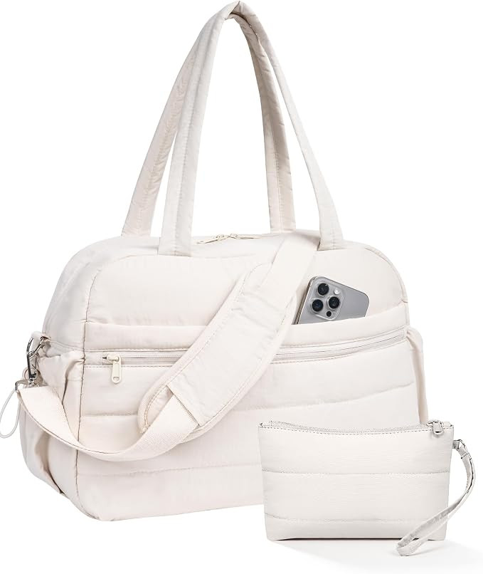 Lightweight Travel Duffel Bag for Women, TSA Friendly Carry On Weekender with Wet Pocket, for Gym... | Amazon (US)