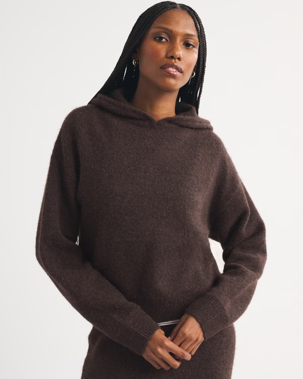 Wool-Blend Lounge Popover Hoodie | Abercrombie & Fitch (US)