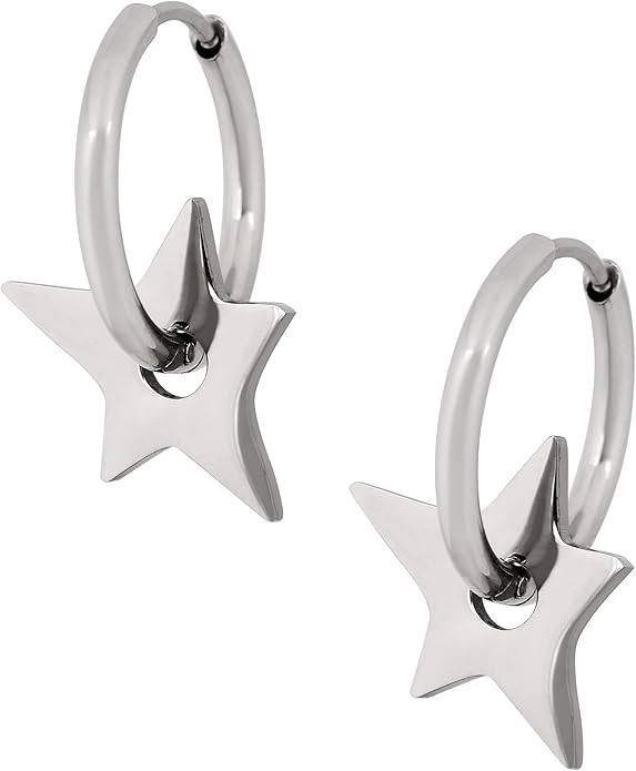 Sacina Star Earrings, Star Earrings Y2k, Y2k Earrings, Punk Earrings, Grunge Earrings, Halloween ... | Amazon (US)