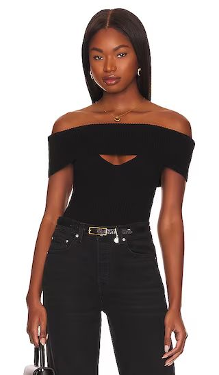 Crystal Knit Top in Black | Revolve Clothing (Global)