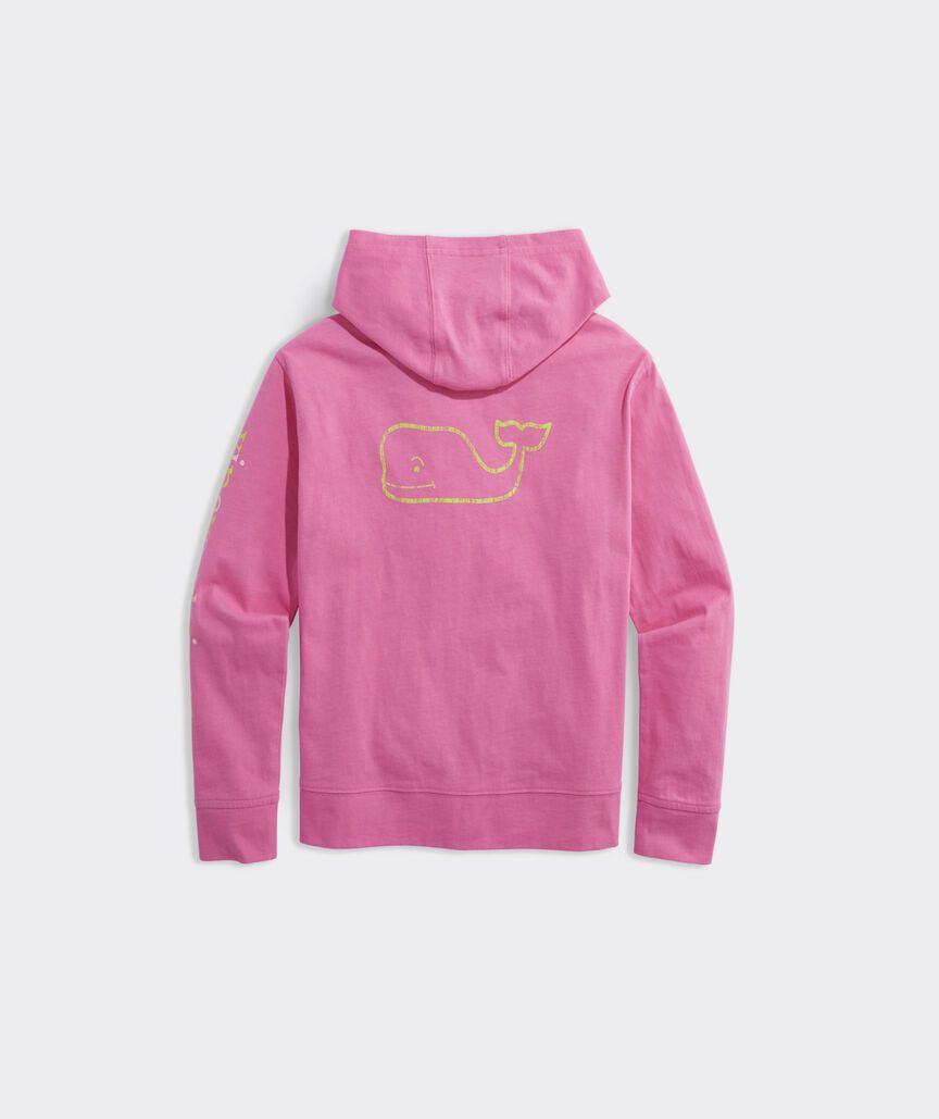 Girls' Vintage Whale Graphic Hoodie Long-Sleeve Tee | vineyard vines