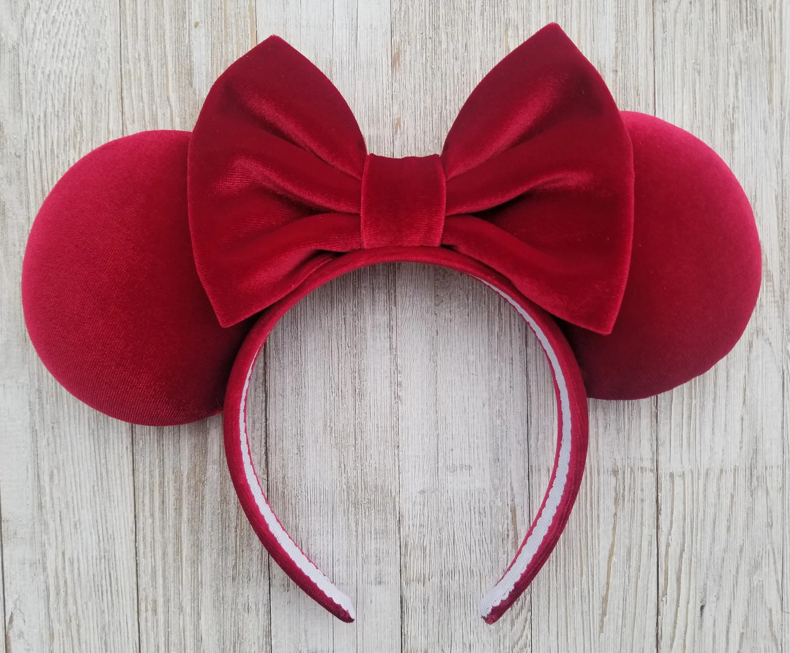 Red Velvet Minnie Ears, Holiday Minnie Ears, Christmas Minnie Ears, Disney Ears, Minnie Ears, Mic... | Etsy (US)