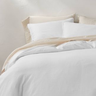 Heavyweight Linen Blend Duvet Cover & Pillow Sham Set - Casaluna™ | Target