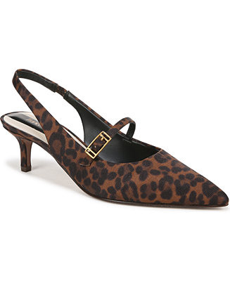 Franco Sarto Women's Khloe Pointed Toe Kitten Heel Slingback Pumps - Macy's | Macy's