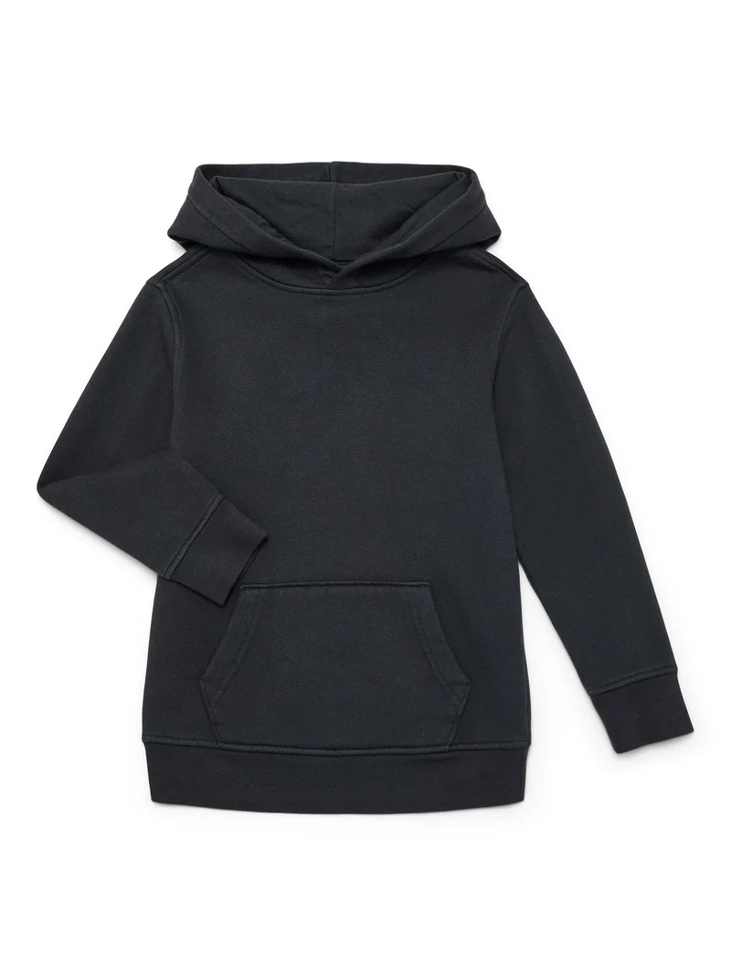Wonder Nation Boys' Fleece Hoodie with Long Sleeves, Sizes 4-18 & Husky | Walmart (US)
