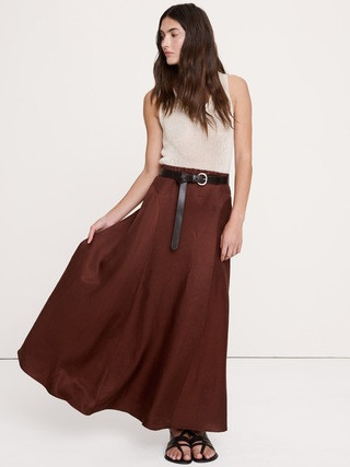 Viscose-Linen Maxi Skirt | Banana Republic (US)