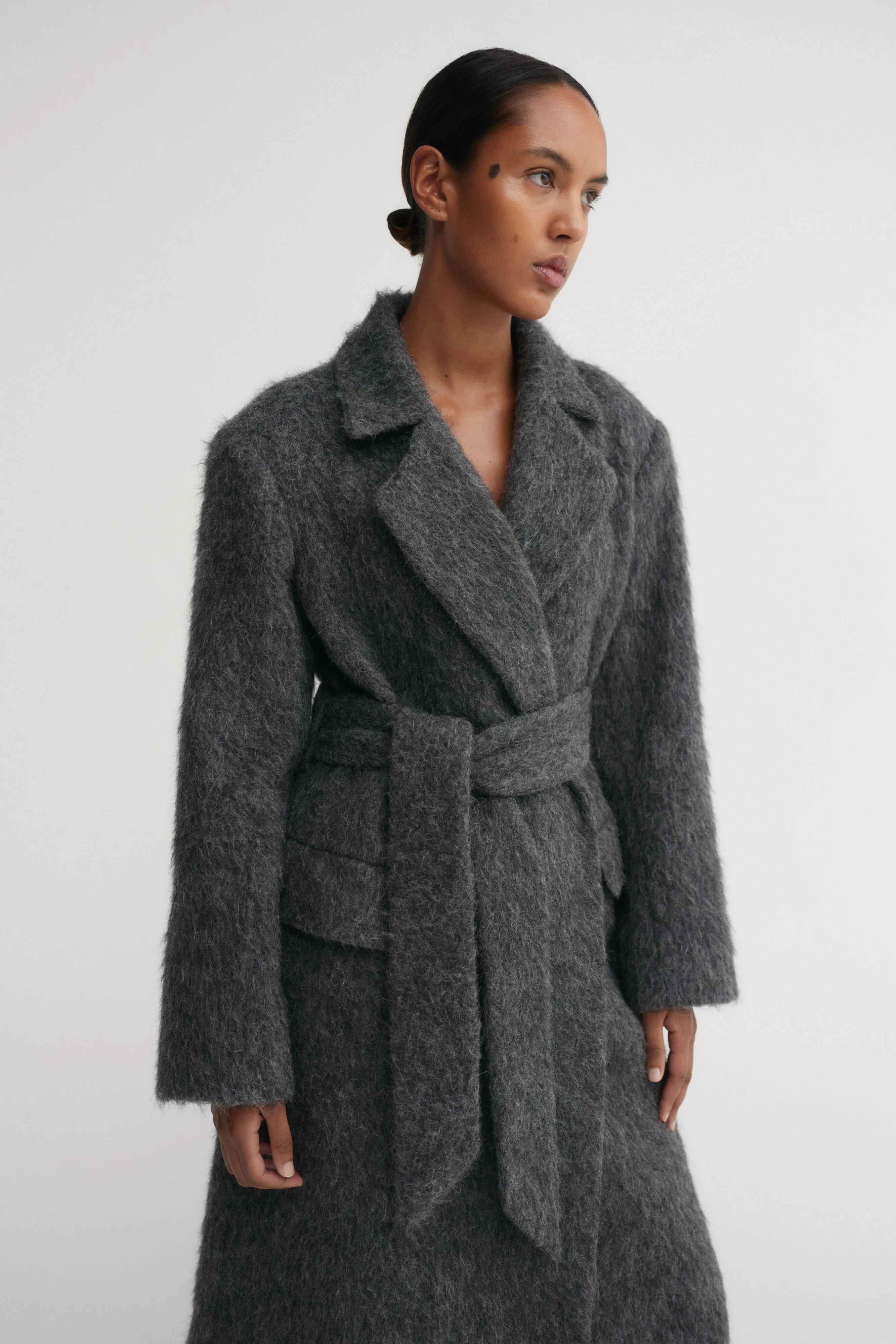 Ivy Coat, dark grey | Almada Label