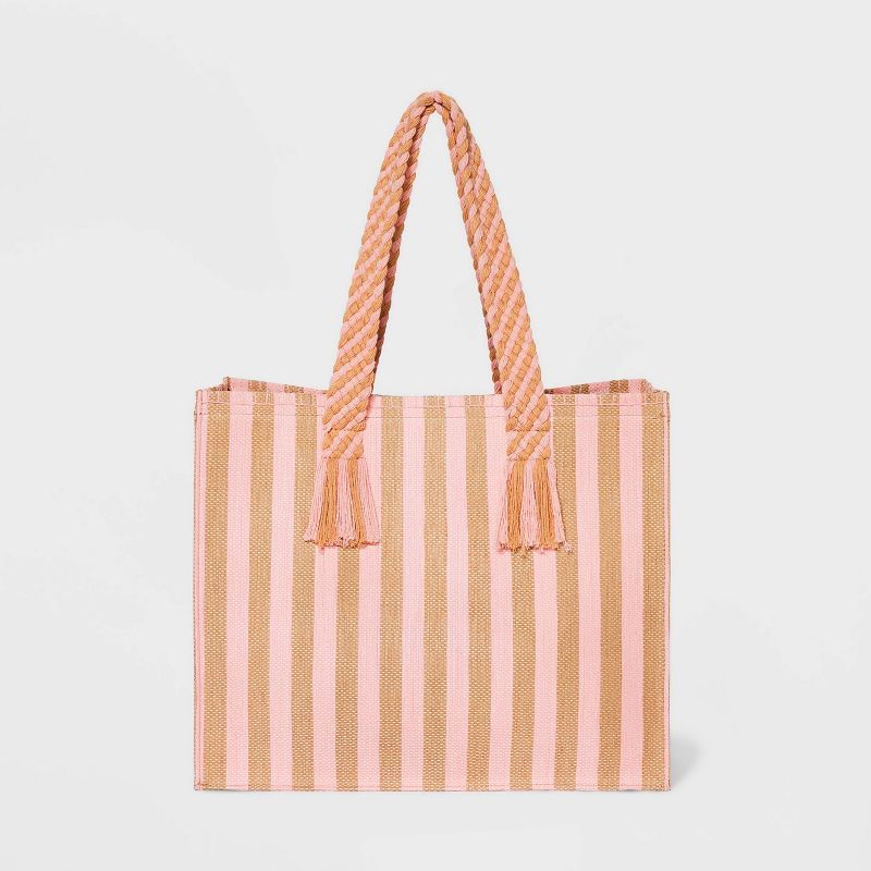 Straw Boxy Tote Handbag - Universal Thread™ | Target