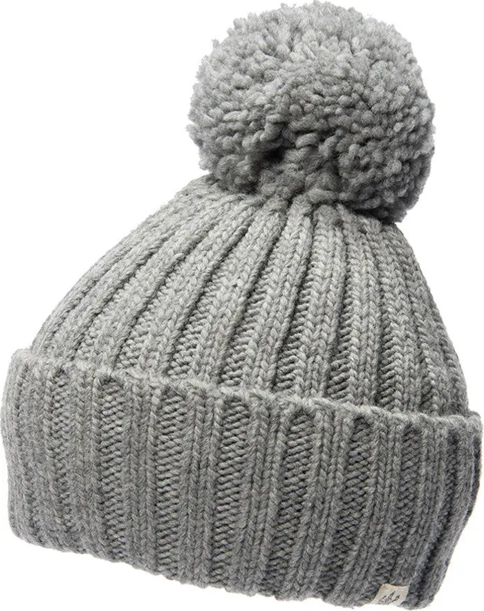 Park Fold Rib Pom Beanie | Nordstrom