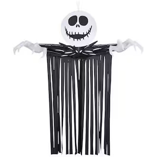 6.5 ft. H x 4.5 ft. W x 1 ft. 48 in. L Halloween Airblown Inflatable-Door Hanger-Jack Skellington... | The Home Depot