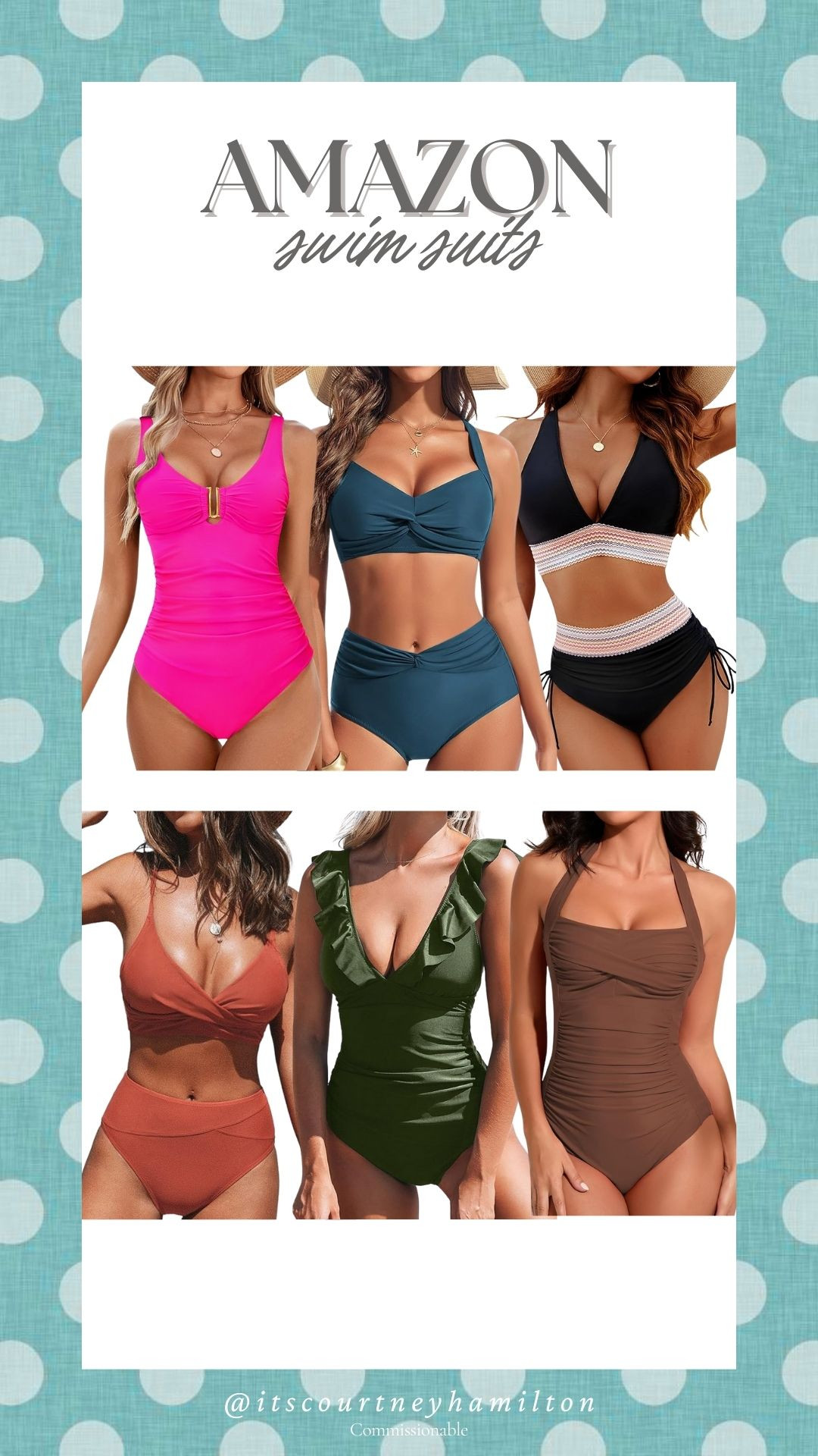 Swim Suits from Amazon!! 🤍 

watchnow, finds under 50, sale alert, high waisted bikini, one piece, cruise outfit, beach outfit, courtney hamilton 

 #LTKootd #LTKSeasonal #LTKTravel