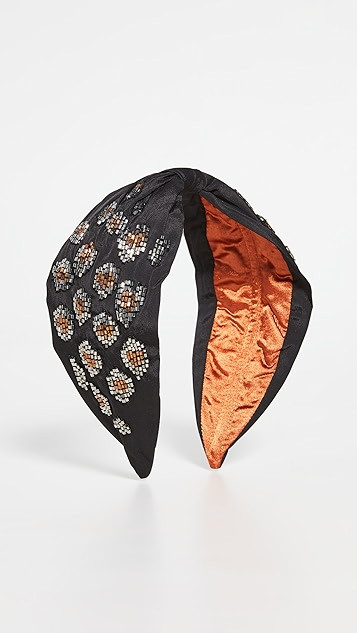 Black Leopard Emebellisehd Headband | Shopbop