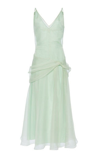 Layered Silk Organza Midi Dress | Moda Operandi (Global)