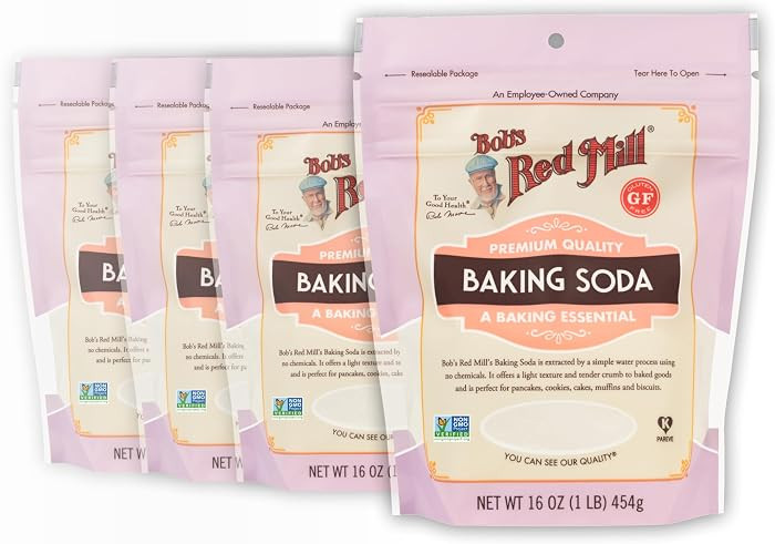 Bob's Red Mill Baking Soda - 1 Pound (Pack of 4), Non GMO, Gluten Free, Vegan, Kosher, Paleo Frie... | Amazon (US)