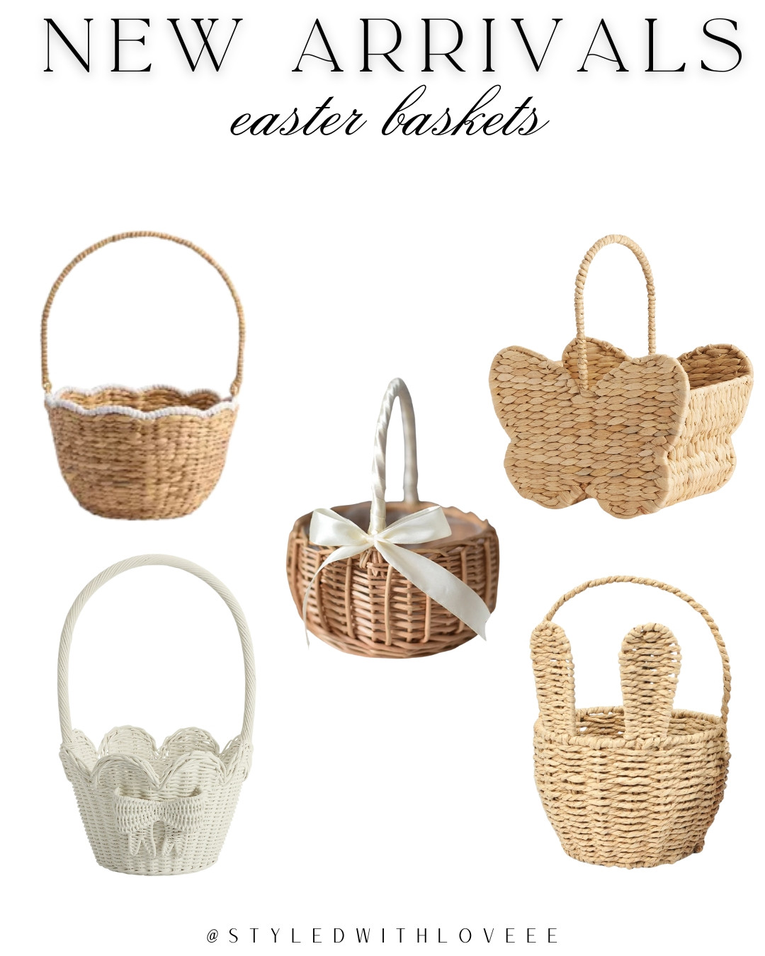 Hop into spring with these adorable new Easter baskets! 🐇 Perfect for egg hunts or as sweet seasonal décor, these natural woven baskets add a touch of rustic charm. I’m loving the bunny-ear and butterfly designs for an extra festive flair! 🌸 Which one’s your favorite? 

 #LTKMostLoved #LTKFindsUnder50 #LTKFindsUnder100